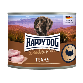 400гр Консервы Happy Dog Sensible Pure Texas для взрослых собак всех пород из мяса Индейки