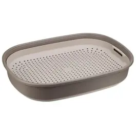 Туалет IDEA "ЛЯ-МУРР" для кошек с сеткой Капучино, 46,5х34,5см