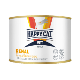 200гр Консервы Happy Cat VET Renal Adult ветеринарная диета для кошек для поддержания функции почек при острой и хронической почечной недостаточности