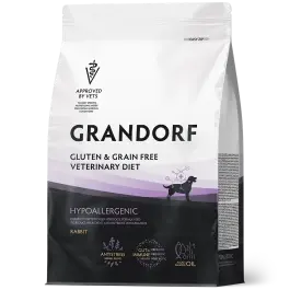1кг Корм GRANDORF VET DOG HYPOALLERGENIC для собак при пищевой аллергии на основе гидролизованного белка Кролика