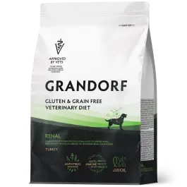 3кг Корм GRANDORF VET DOG RENAL для собак при хронической почечной недостаточности на основе бескостной Индейки