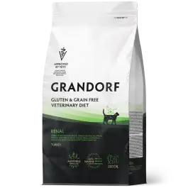 2кг Корм GRANDORF VET CAT RENAL для кошек при хронической почечной недостаточности на основе бескостной Индейки