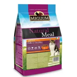 3кг Корм Meglium Cat Adult Chicken & Turkey для взрослых кошек с Курицей и индейкой