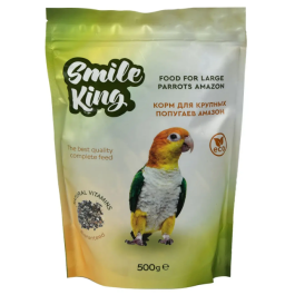 500гр Корм Smile King для крупных попугаев Амазон