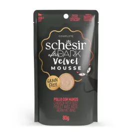 80гр Корм влажный Schesir After Dark Velvet для кошек Курица с говядиной