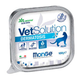 100гр*12шт Влажный корм Monge VetSolution Cat Dermatosis Вет. диета для кошек c заболеваниями кожи