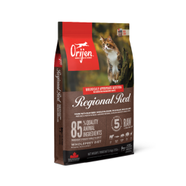 0,34кг Orijen Cat Regional Red (90/10) беззерновой корм для взрослых кошек и котят всех пород