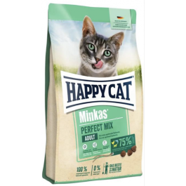 1,5кг Корм Happy Cat Minkas Perfect Mix Adult 30/12 для взрослых кошек с Птицей, рыбой и ягненком