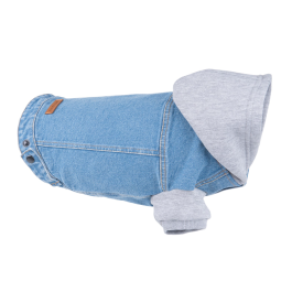 Куртка AmiPlay Denim с капюшоном Голубой, 40см