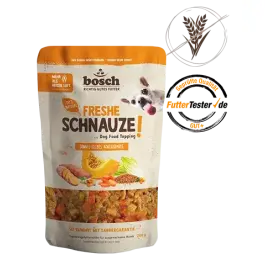 200гр Кормовая добавка Bosch Freshe Schnauze Topping для собак Жёлтые полевые овощи