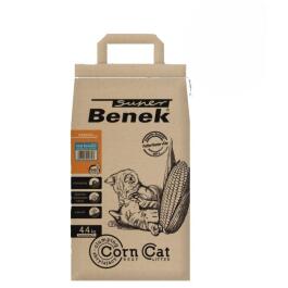Наполнитель комкующийся S Benek Corn Cat Морской бриз, Кукурузный, 25л