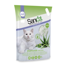 Наполнитель силикагелевый Sanicat Aloe Vera 7 Days 5л
