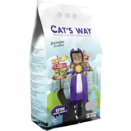 Наполнитель комкующийся Cats Way Lavander лаванда 18 л