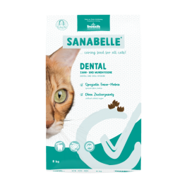 0,4кг Корм Bosch Sanabelle Dental для чистки зубов и удаления зубного налета у кошек из мяса Птицы
