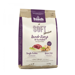 2,5кг Корм Bosch SOFT Holistic Senior полувлажный, монопротеиновый, беззерновой для пожилых собак всех пород из Козы с картофелем