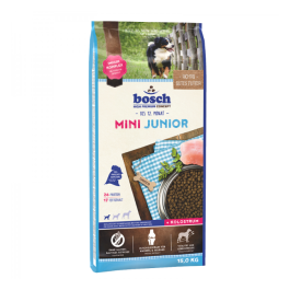 15кг Корм Bosch Mini Junior для щенков мелких пород до года из мяса Птицы
