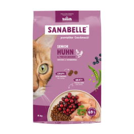 2кг Корм Bosch Sanabelle Senior Huhn & Preiselbeeren Life для пожилых кошек из мяса Курицы