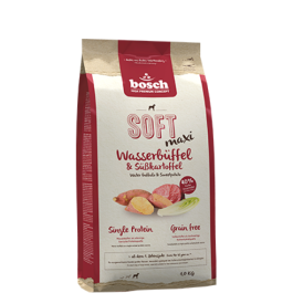 1кг Корм Bosch SOFT Holistic Maxi полувлажный, монопротеиновый, беззерновой для взрослых собак крупных пород с Буйволом и бататом 1кг Корм Bosch SOFT Holistic Maxi полувлажный, монопротеиновый, беззерновой для взрослых собак крупных пород с Буйволом и бататом