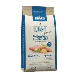 1кг Корм Bosch SOFT Holistic Junior полувлажный, монопротеиновый, беззерновой для щенков всех пород с Цыпленком и бататом