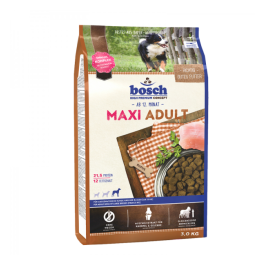 3кг Корм Bosch Maxi Adult для взрослых собак крупных пород с Курицей