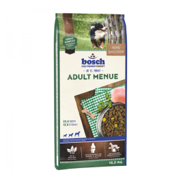 15кг Корм Bosch Adult Menue для взрослых собак всех пород с Травами 15кг Корм Bosch Adult Menue для взрослых собак всех пород с Травами