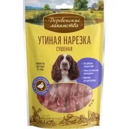 90гр Лакомство "Деревенские лакомства" для собак, Утиная нарезка