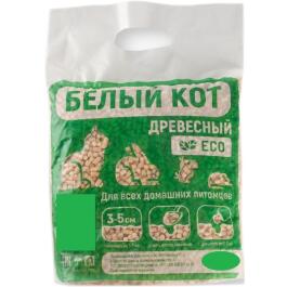Наполнитель древесный "Белый кот", 2,22л