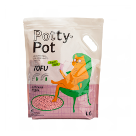 Наполнитель для кошачьего туалета Тофу Детская присыпка 6л