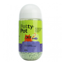 Дезодорирующие гранулы (шарики) Potty-Pot Свежесть сада, 450гр