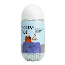 Дезодорирующие гранулы (шарики) Potty-Pot Горная свежесть, 450гр Дезодорирующие гранулы (шарики) Potty-Pot Горная свежесть, 450гр