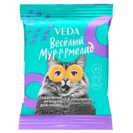 6гр Лакомство VEDA  Весёлый мур-р-рмелад для кошек с Инулином