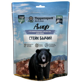 55гр Лакомство ТерриториЯ Амур Стейк бычий сублимированный для собак
