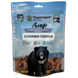 43гр Лакомство ТерриториЯ Амур Семенники говяжьи сублимированные для собак