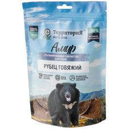 35гр Лакомство ТерриториЯ Амур Рубец говяжий сублимированный для собак