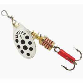 Блесна вращающаяся Mepps AGLIA PTS NOIRS №01 AG (серебро/черная)