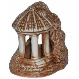 Декорация из светлой керамики Беседка малая, 11*10см