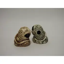 Декорация из светлой керамики Шлем, 5*8,5см