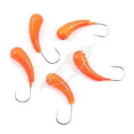 Мормышка вольфрамовая "ЯМАН" Уралка с отверстием, 1,53 г, оранж