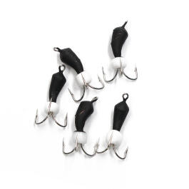 Мормышка вольфрамовая безнасадочная "ЯМАН" Черт-банан с петлей, d-3 мм, 0,6 г, бисер, Флуор-белый