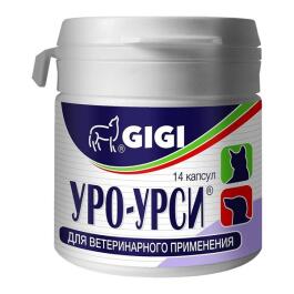 Уро-Урси GIGI капсулы для профилактики циститов, при комплексном лечении мочекаменной болезни собак и кошек, 14 шт
