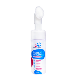 Пенка ЛапиЛапа для мытья лап после прогулки со щёточкой, 150мл