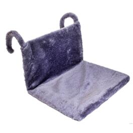 Гамак на батарею Happy Friends искусственный мех Серый 43*32*20см