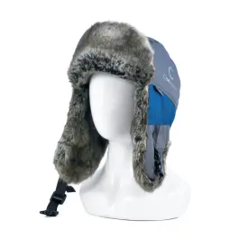 Шапка-ушанка СИБИРСКИЙ СЛЕДОПЫТ - Арктика, шиншилла, цвет серый/серо-голубой, XL