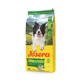 12,5кг Корм Josera Salmon & Potato (Medium/Maxi 22/14) LACHS беззерновой для взрослых собак всех пород с пищевой аллергией с Лососем и Картофелем