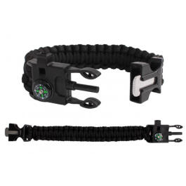 Браслет выживания "Дружба" из паракорда, с лезвием, свистком, компасом, огнивом