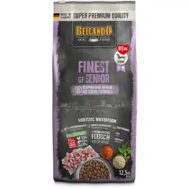12,5кг Корм Belcando Finest GF Senior беззерновой для пожилых собак мелких и средних пород при избыточном весе с Птицей и рыбой