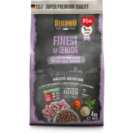 4кг Корм Belcando Finest GF Senior беззерновой для пожилых собак мелких и средних пород при избыточном весе с Птицей и рыбой