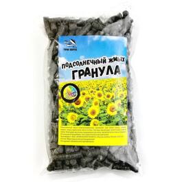 Жмых подсолнечника гранулы  8мм "ТУТТИ ФРУТТИ" 500гр.