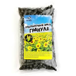 Жмых подсолнечника гранулы  8мм "КУКУРУЗА" 500гр.
