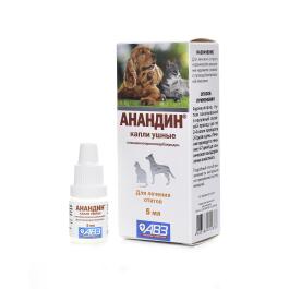 Капли ушные Анандин для кошек и собак, 5мл